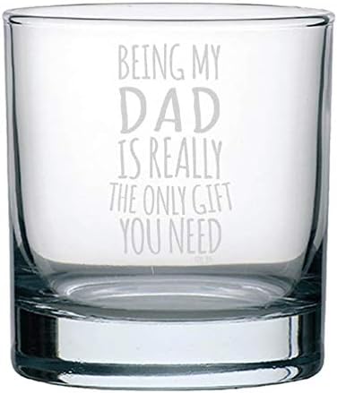 Veracco Sendo meu pai é realmente os únicos presentes que você precisa de uísque Glass Funny Birthday Gifts Day para papai