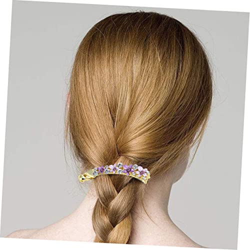 Cabelos de cabelo BIUDECO 4pcs para mulheres Barretas de strass para mulheres clipes de cabelo para mulheres acessórios