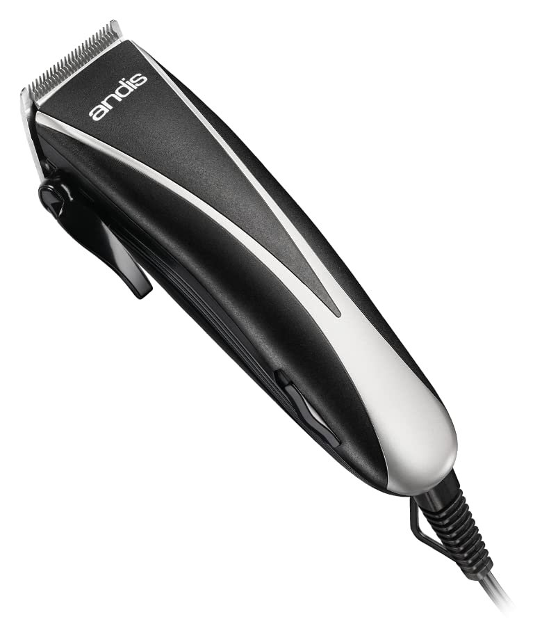Andis Ultra Clip ajustável Blade de 10 peças Kit de corte de cabelo em casa, preto