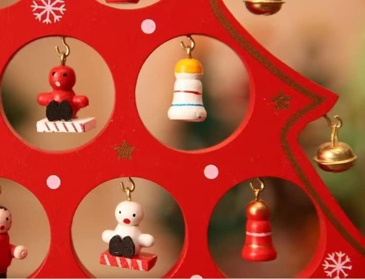 Guk Creative DIY Wooden Christmas Tree Window Shop Mall Desktop Display Adereções Decorações de ornamentos