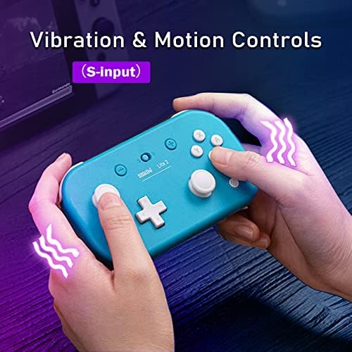 NARGOS 8BITDO LITE 2 Controlador de jogo Bluetooth sem fio gamepad para Nintendo Switch/Switch OLED/Switch Lite/Android e Raspberry