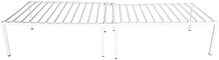 Premium Gabinet Storage Shelf Rack - grande expansível 16-32 x 10 polegadas - branco
