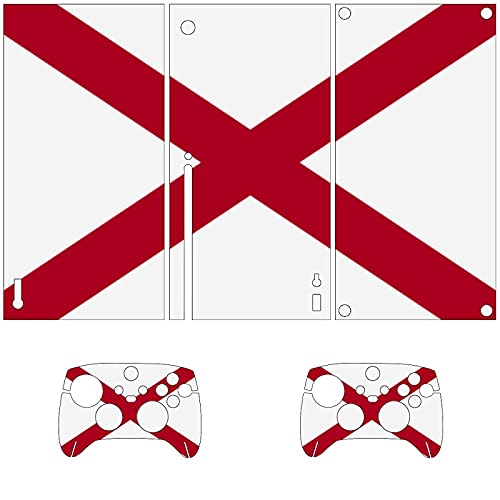 Bandeira do console do Alabama Xbox Seriesx e skins de controlador Pacote de capa de adesivo de decalque de pele de vinil