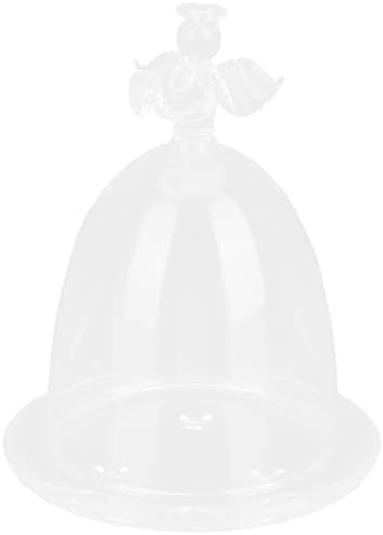 Didiseaon decoração de casa clara cloche sino jarra vitrifice anjo anjo cúpula sino jarra de jarra de cúpula exposição
