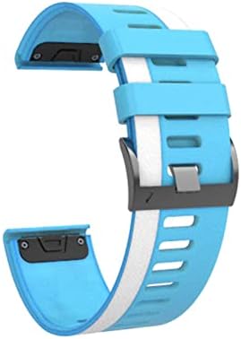 Puryn 22 26mm Colorido Quickfit Watch tiras para Garmin Fenix ​​7 7x 6 6x 5x 5 mais 3 3HR 935 945 S60 Silicone EasyFit Watch