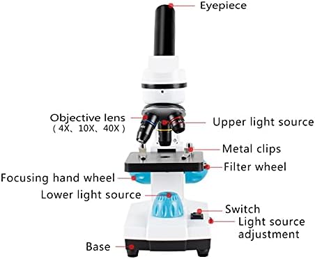TFIIEXFL ZOOM 2000X Microscópio biológico Microscópio Monocular Laboratório Laboratório Laboratório LED LED USB
