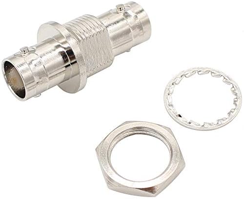 Exgoofit BNC Feminino para fêmea Adaptador Conector Coaxial Coaxial BNC Couplador BNC para o sistema de câmera de segurança