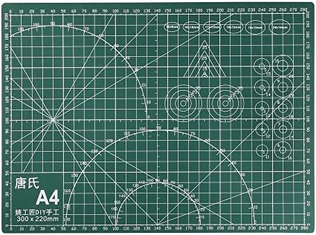 Uxcell A4 Tapa de corte de auto-cicatrização, 12 x 9 não deslizamento duplo-lados com uma mesa de PVC para DIY, criando a placa de