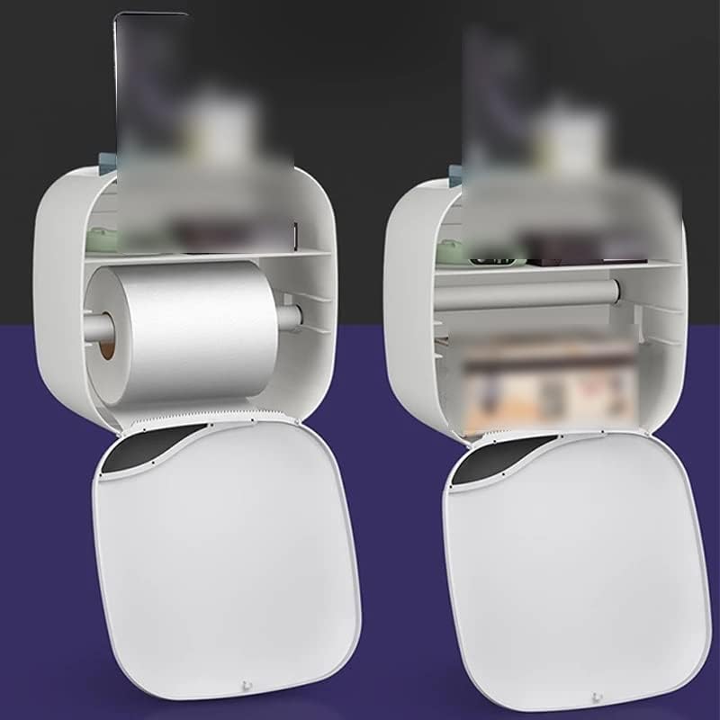 Krivs Papel de papel higiênico suporte de parede montado em papel higiênico Tubo de papel de papel para caixa de armazenamento