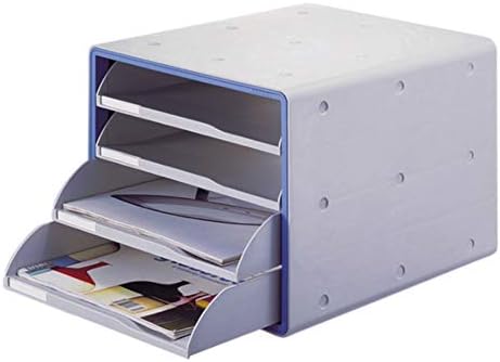 Sysmax lux 4 letra de camada Bandeja de plástico Organizador de arquivos de mesa Multi Box 4-Helf
