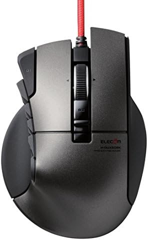 Elecom Gaming Mouse [Dux] Wired 14 Button 3500DPI, suporta macro de hardware [preto] m-dux50bk