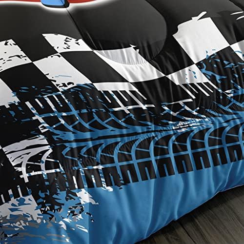 Consolador de carros de corrida Bsntho para meninos size queen size, consolador de crianças esportes, conjunto de roupas de cama