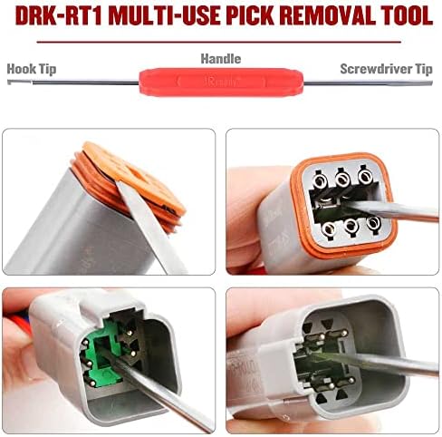 Pacote JRoady com 2 itens Kit de ferramentas de remoção DRK-RT1 Trabalho com ST6258 DT Conector Solid Contacts Kit Tamanho