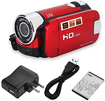 Câmera de vídeo de câmera de vídeo Socobeta DV Full HD 270 ° 1080p 16x Câmera de câmera digital digital de alta definição