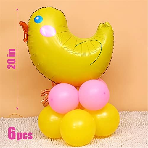 Balões de galões de páscoa balões de fazenda de fazenda galões em forma de bolo de mylar balões favores de festa de páscoa para