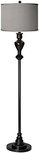 Luminária de chão de campo de design e euro pó lâmpada de chão em pé 58 de bronze preto de bronze de 58