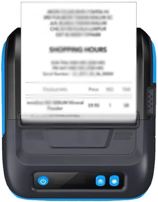 XWWDP Bluetooth 80 mm Térmica Recipte de Rótulo de Rótulo Mobile Impressora Portátil Impressora de Código de Barra Direct
