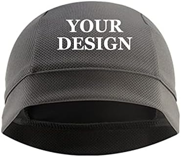 Toptie Printing Capacete de suor de impressão personalizada Caps de caveira de resfriamento para homens, gorro de suor de malha esticada