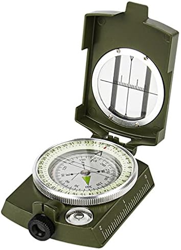 WJCCY Profissional Exército Militar Metal Metal Compass Clinometer Camping Outdoor Tools Multifunction Compass