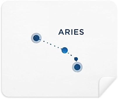 Aries Constellation Sign Zodiac Limpeza de tecidos Limpador de pano 2pcs Camurça tecido