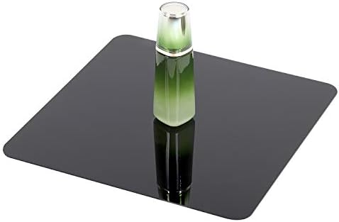 Kinjoek 12 x 12 polegadas acrílico branco e preto refletivo tabela pano de fundo riser para fotografia de produtos