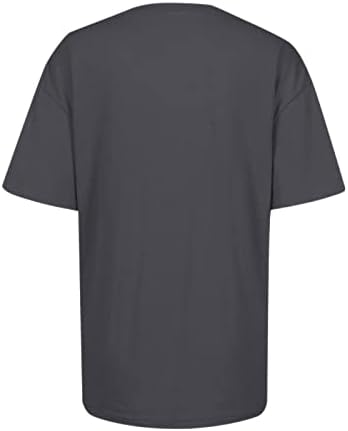 Top de camiseta de manga curta redonda de moda feminina excessiva de moda feminina