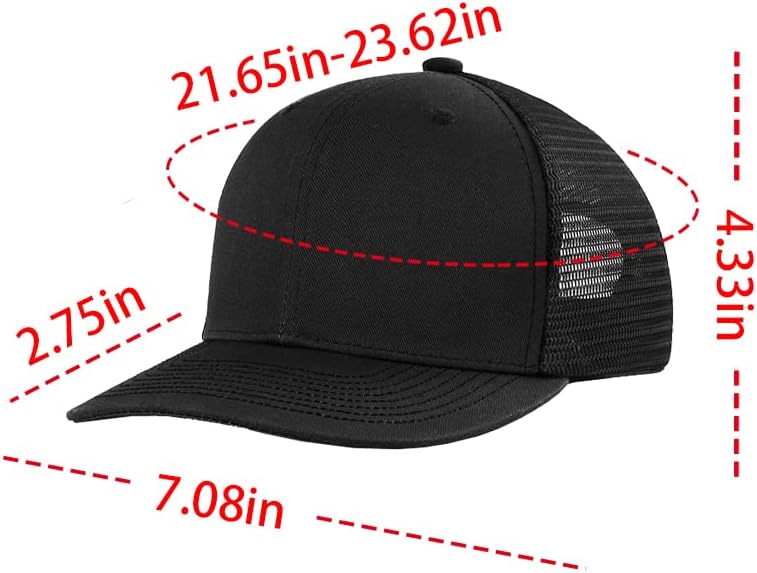 Bordado Logo Chapéus de Trucker para homens Tampa de malha de malha Snapback ajustável Capdo de beisebol ao ar livre