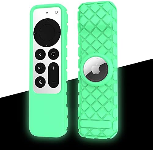 2021 Caso remoto para Apple Siri Remoto, Glow Anti-Lost Anti-Slip Silicon Chofsoof Borracha Tampa para Apple 4K HD TV Siri Remote