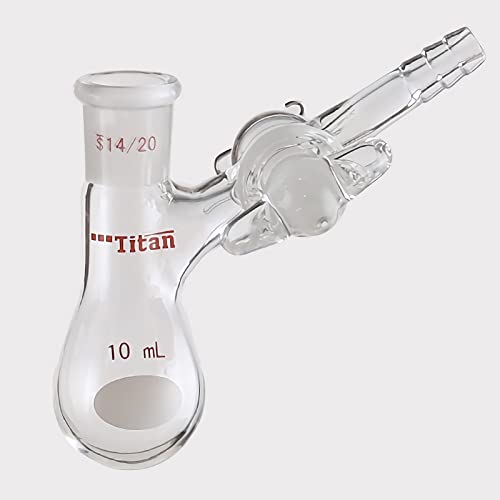 Adamas-beta 10ml Schlenk Flask em forma de pêra Kjeldahl Tubo de frasco de reação no estilo Kjeldahl com parada de vidro e