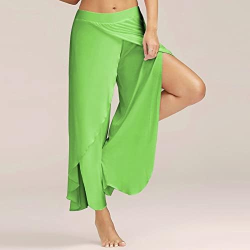 PALAZZO DE PALAZZO DE PLUS PLUS PALAZZO PARA MULHERES CASUAL CASual Boho Hippie Bohemian Pilates Flowy Loose Yoga Troushers