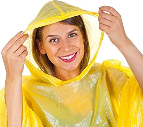 Capa de chuva portátil para homens, mulheres, embrulhadas individualmente em massa de emergência de chuva, um tamanho se encaixa em todos