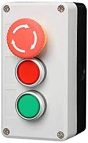 Caixa de controle svapo com botão de luz 24V/220V com botão de parada de emergência Redefinir caixa industrial à prova d'água