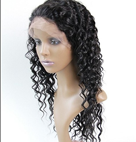 2018 New 8 100 Human Human Hair Wigs Full Lace para afro -americanos Filipinas Virgin Remy Human Human Wave Deep Wave Color #1 Jet Black