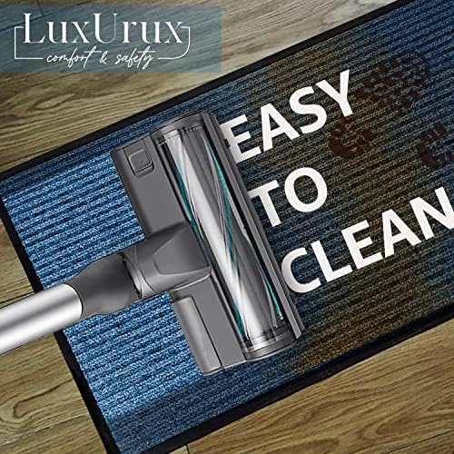 Luxurux® Durável Tanta de porta de borracha, capacho pesado, capacho externo, fáceis, limpo, impermeável e de baixo perfil