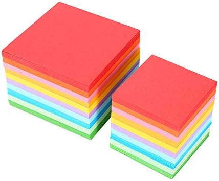 Papel de origami para crianças 1500 folhas papel de construção em massa de papel 1 pacote 520 PCS papel dobrável papel de