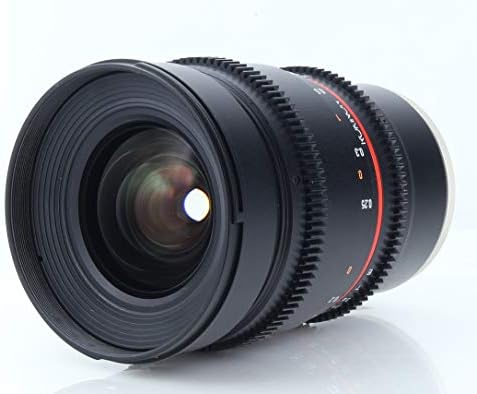 Rokinon DS16M-NEX 16mm T2.2 Lente de ampla anglez Cine para câmeras de lente intercambiável da Sony Alpha E-Mount, preto