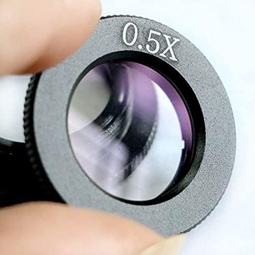 Acessórios para microscópio 0,5x Lens de objetivos monoculares M24 x 0,75 Redução de microscópio Lenês para consumíveis