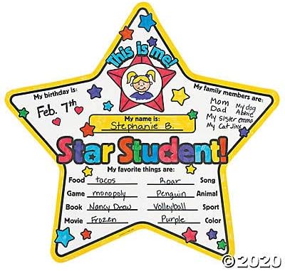 Poster do aluno da estrela - 30 colorir suas próprias atividades - suprimentos de professores em sala de aula e educação em casa