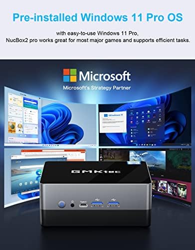 Mini PC Desktop Windows 11 Pro - Micro PC Computador Intel I5-8279U 16 GB DDR4 RAM 512G SSD, Tiny Desktop Suporte