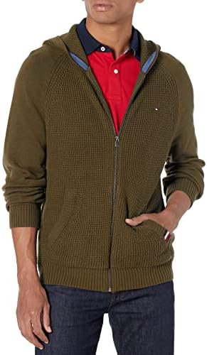 Suéter de moletom de capuz para masculino Tommy Hilfiger