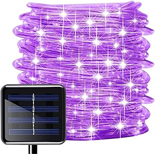 Luzes de corda solar Oluote, 50 LEDs 16 pés/5m/2modes