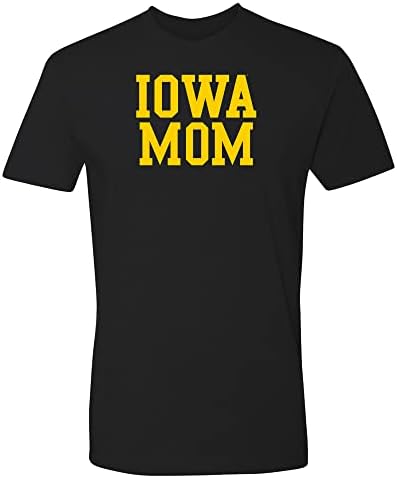NCAA Basic Block Mom, Team Color Premium Cotton Tam camiseta, faculdade, universidade