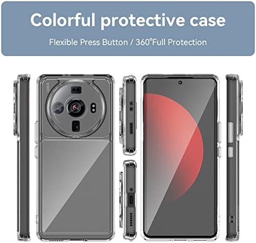 Caso de proteção Caso Clear Compatível com Xiaomi 11x Pro, [Proteção de grau militar] Slim Full Corpo Full Rugged Choffproof Hybrid TPU Drop Drop Capas de proteção Tampa de casca de caixa