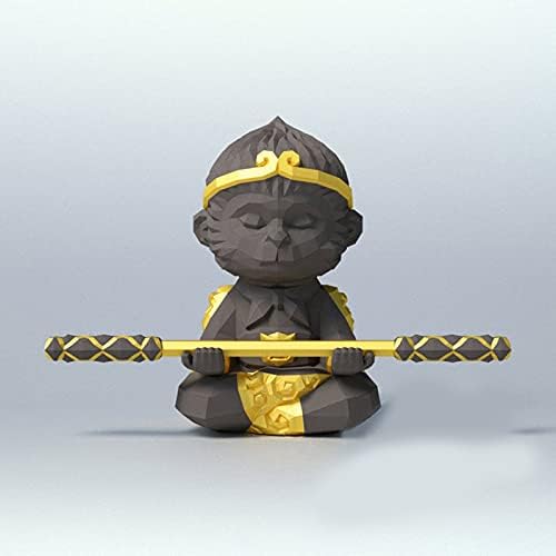 Wll-DP Monkey King 3d Papercraft Paper Trophy Diy Origami Puzzle Paper Sculpture Paper Modelo