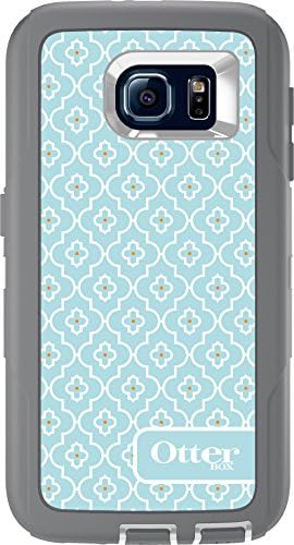 Caso da série OtterBox Defender para Samsung Galaxy S6 - embalagem não -retail - Cinza/céu marroquino