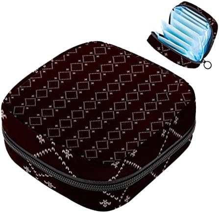 Bolsa de armazenamento de guardanapo sanitário de padrões escuros, lavadoras de calcinha menstrual de lanch