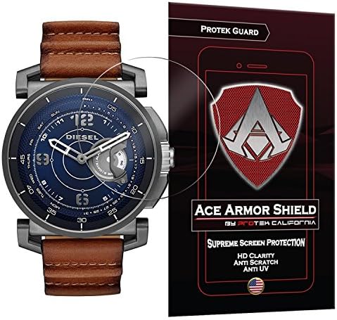 Ace Armour Shield Protek Guard Screen Protetor para o diesel a tempo smartwatch com garantia de substituição de vida