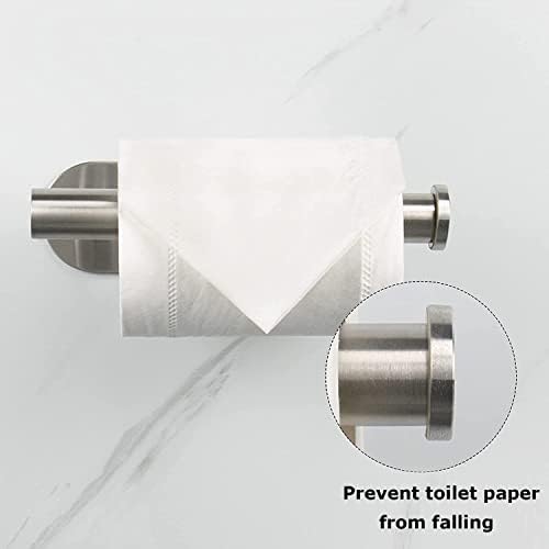 Suporte de papel higiênico Edvena Auto adesivo, premium espessado SUS304 Aço inoxidável à prova de ferrugem do vaso