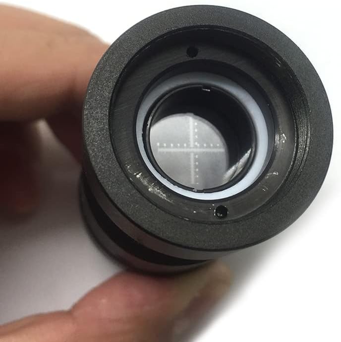 Microscópio de laboratório Câmera do microscópio Câmera C-montadora C Lens de lente-microscópio Lente adaptadora de montagem C ajustável com micrômetro de escala de retículo cruzado para câmera USB CCD Lente de vidro óptico C Microscope de montagem