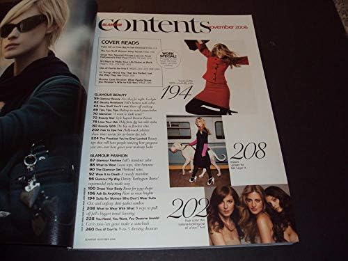 Glamour novembro de 2006 Faith Hill Cover, as coisas que as mulheres mantêm em segredo